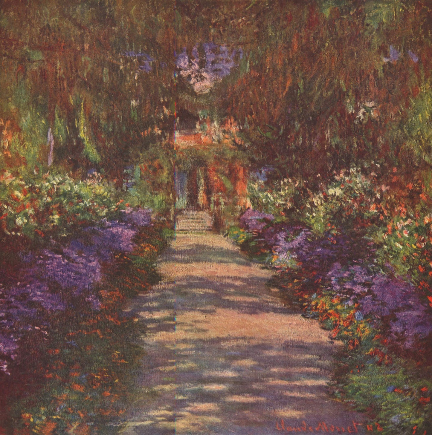 Claude Oscar Monet Garden Path - Hand Painted Oil Painting