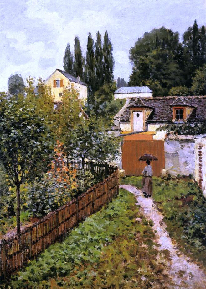 Alfred Sisley Garden Path in Louveciennes (also known as Chemin de l'Etarch) - Hand Painted Oil Painting