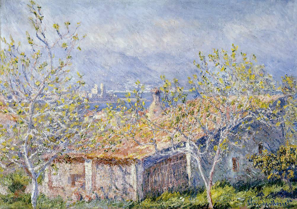 Claude Oscar Monet Gardener's House at Antibes - Hand Painted Oil Painting