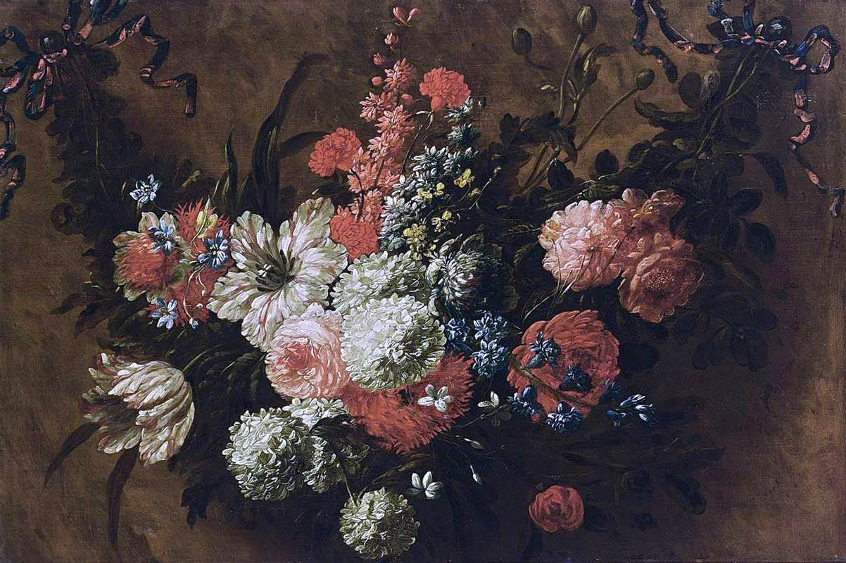 Jan-Baptist Bosschaert Garland of Flowers - Hand Painted Oil Painting