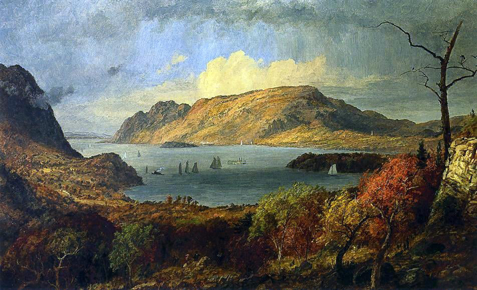 Jasper Francis Cropsey Gates of the Hudson - Hand Painted Oil Painting