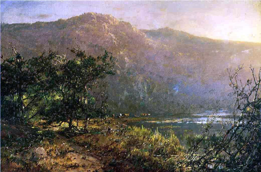 William Louis Sonntag Gathering at Sundown - Hand Painted Oil Painting