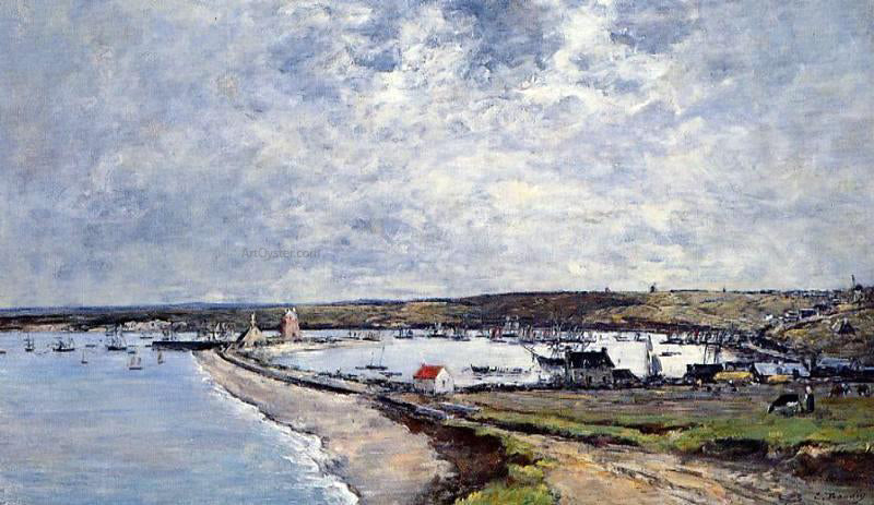 Eugene-Louis Boudin General View of Camaret - Hand Painted Oil Painting