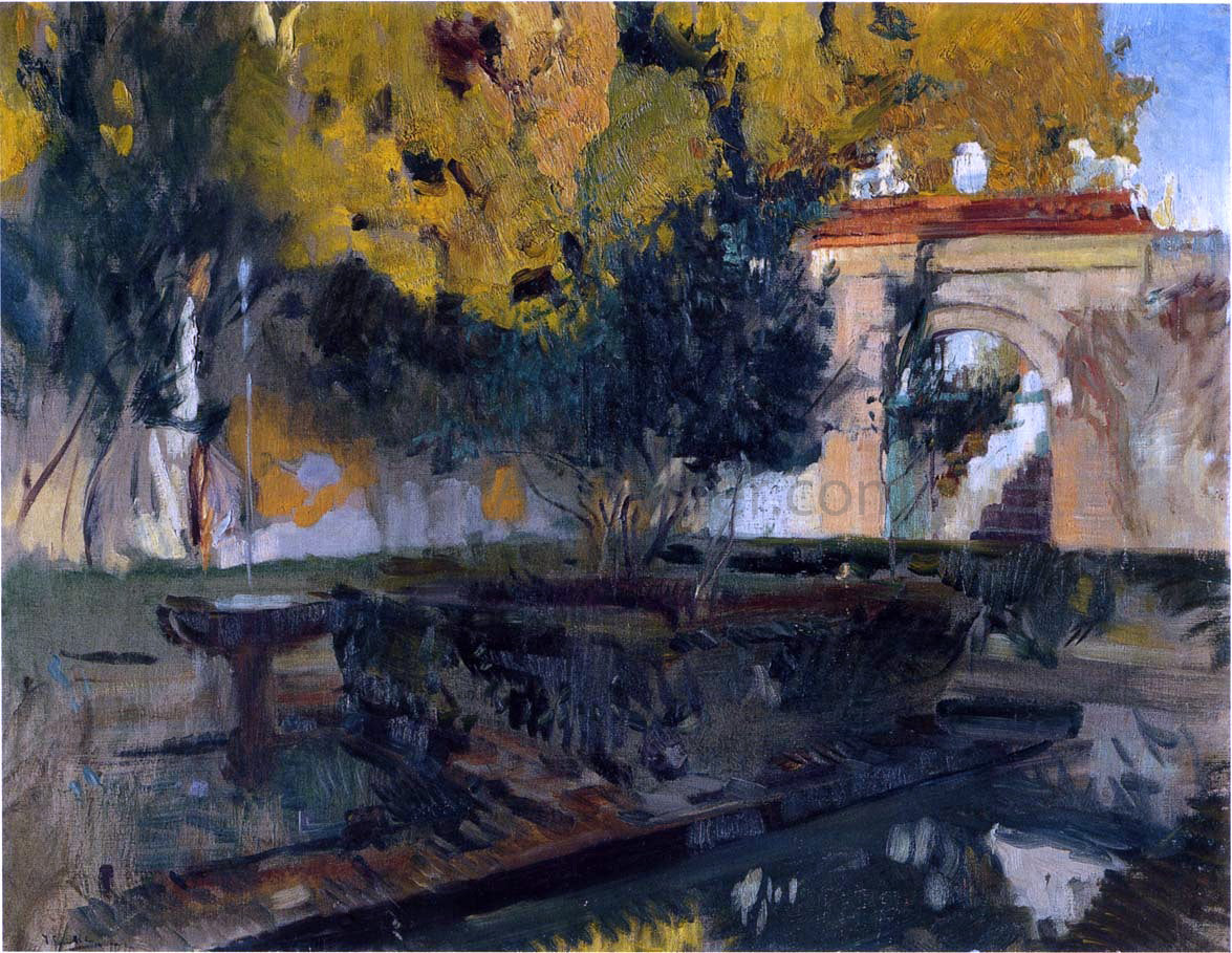 Joaquin Sorolla Y Bastida Generalife Granada - Hand Painted Oil Painting