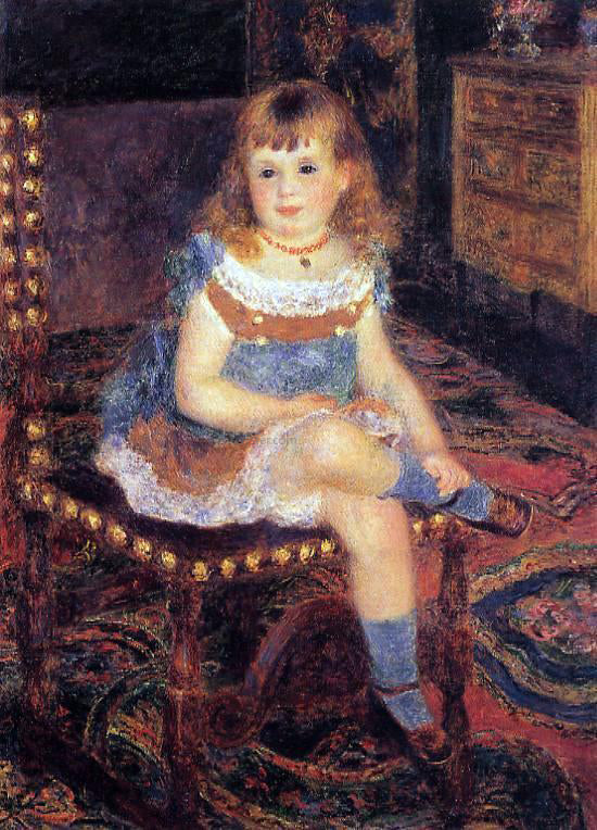 Pierre Auguste Renoir Georgette Charpentier Seated - Hand Painted Oil Painting