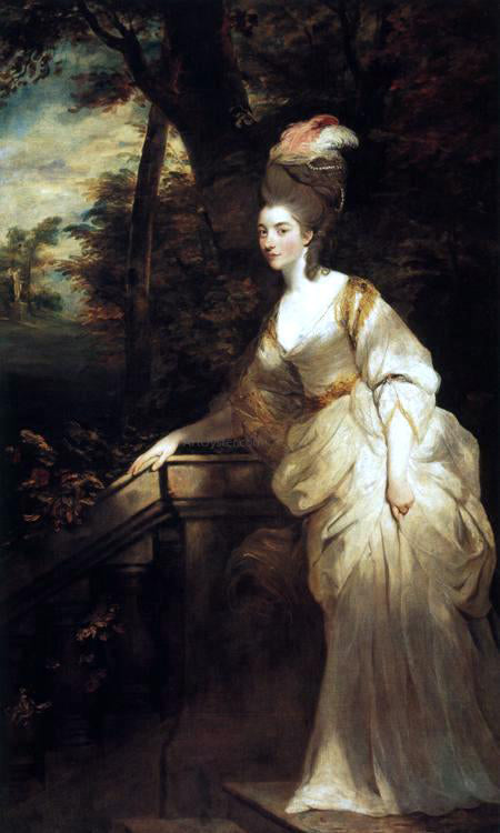 Sir Joshua Reynolds Georgiana, Duchess of Devonshire - Hand Painted Oil Painting