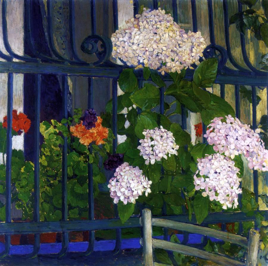 Koloman Moser Geraniums - Hand Painted Oil Painting