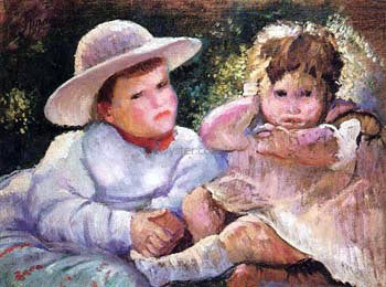 Armando Spadini Gioco di Bimbi - Hand Painted Oil Painting
