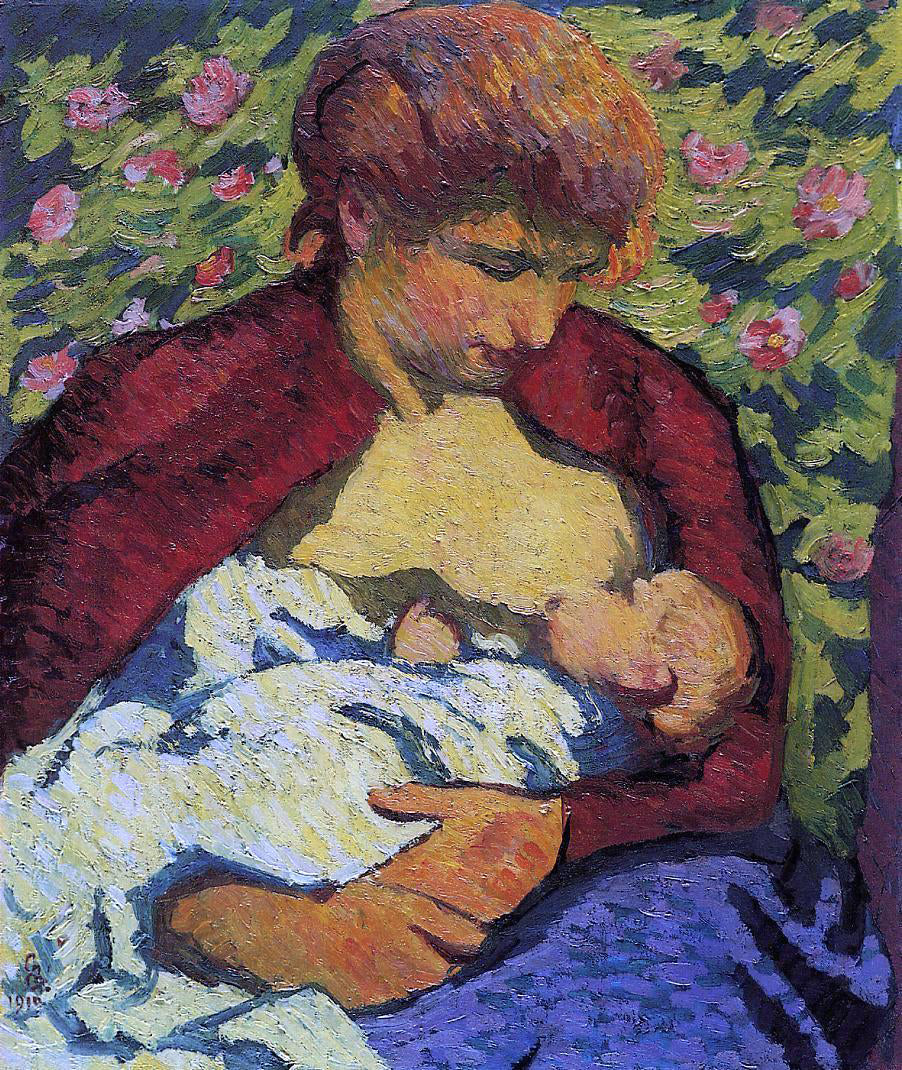 Giovanni Giacometti Giovane Madre - Hand Painted Oil Painting