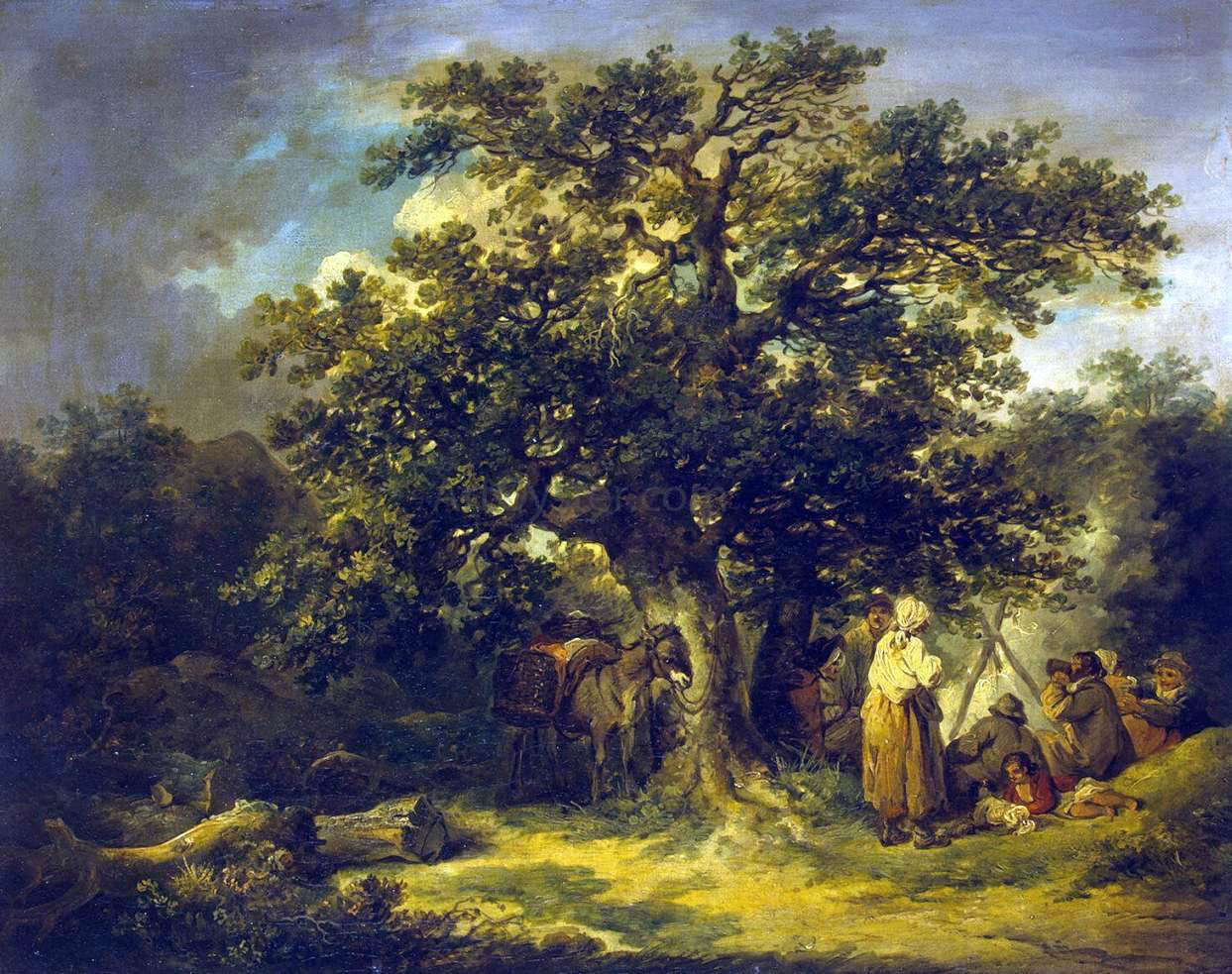 George Morland Gipsies - Hand Painted Oil Painting