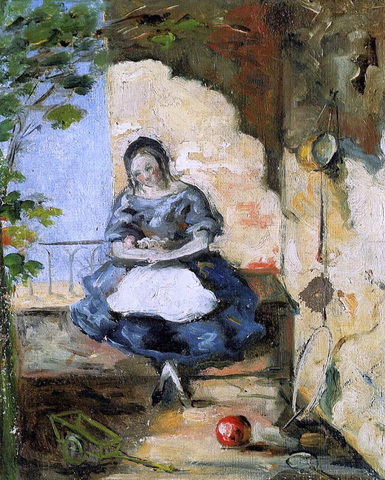 Paul Cezanne Girl - Hand Painted Oil Painting
