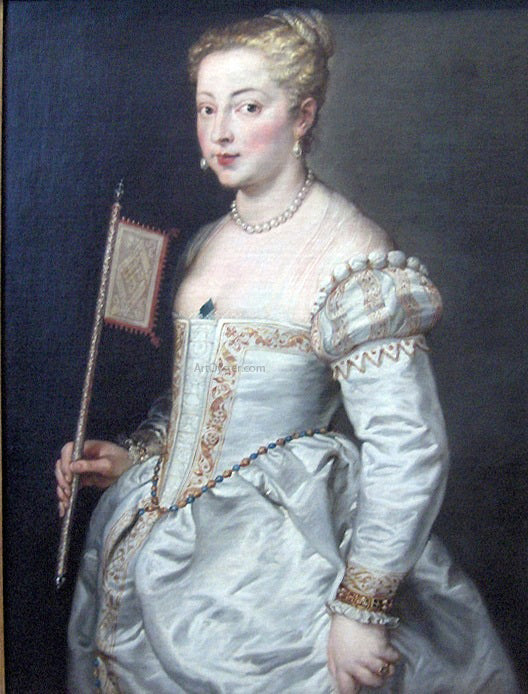 Peter Paul Rubens Girl with fan - Hand Painted Oil Painting