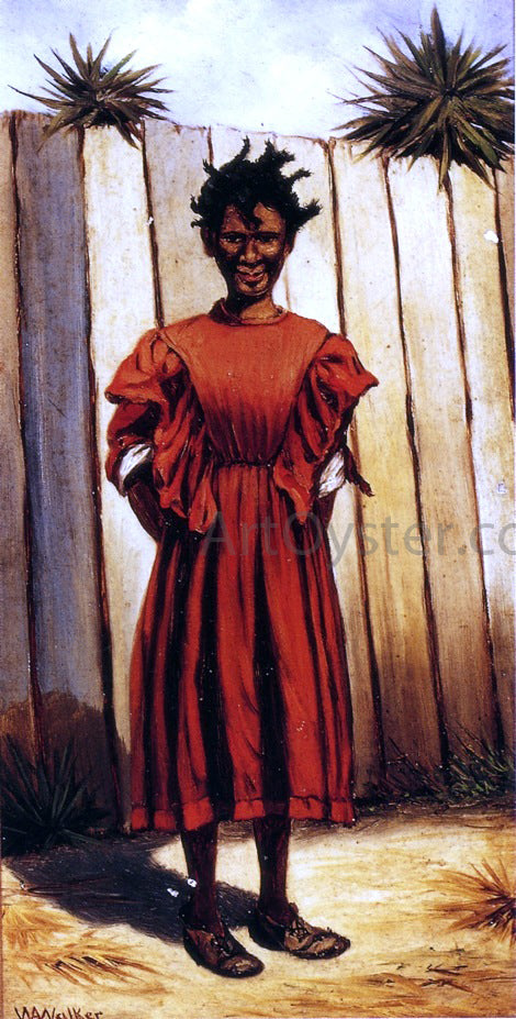 William Aiken Walker Girl with Pigtails - Hand Painted Oil Painting