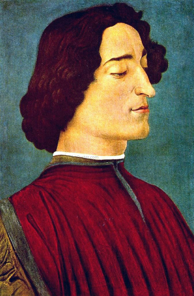Sandro Botticelli Giuliano de' Medici - Hand Painted Oil Painting