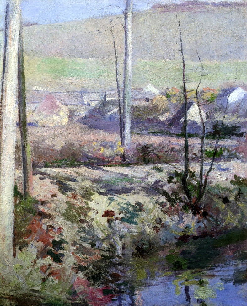 Theodore Robinson Giverny from the River Epte - Hand Painted Oil Painting