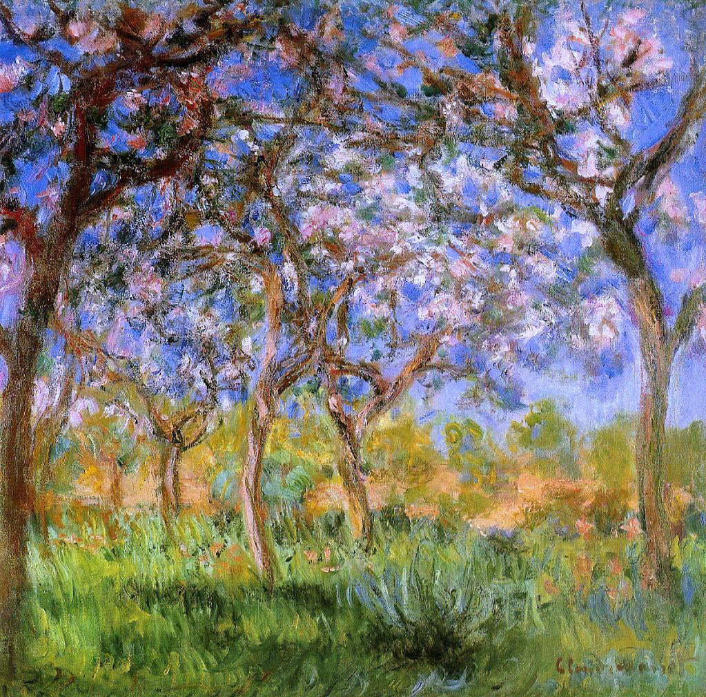 Claude Oscar Monet Giverny in Springtime - Hand Painted Oil Painting