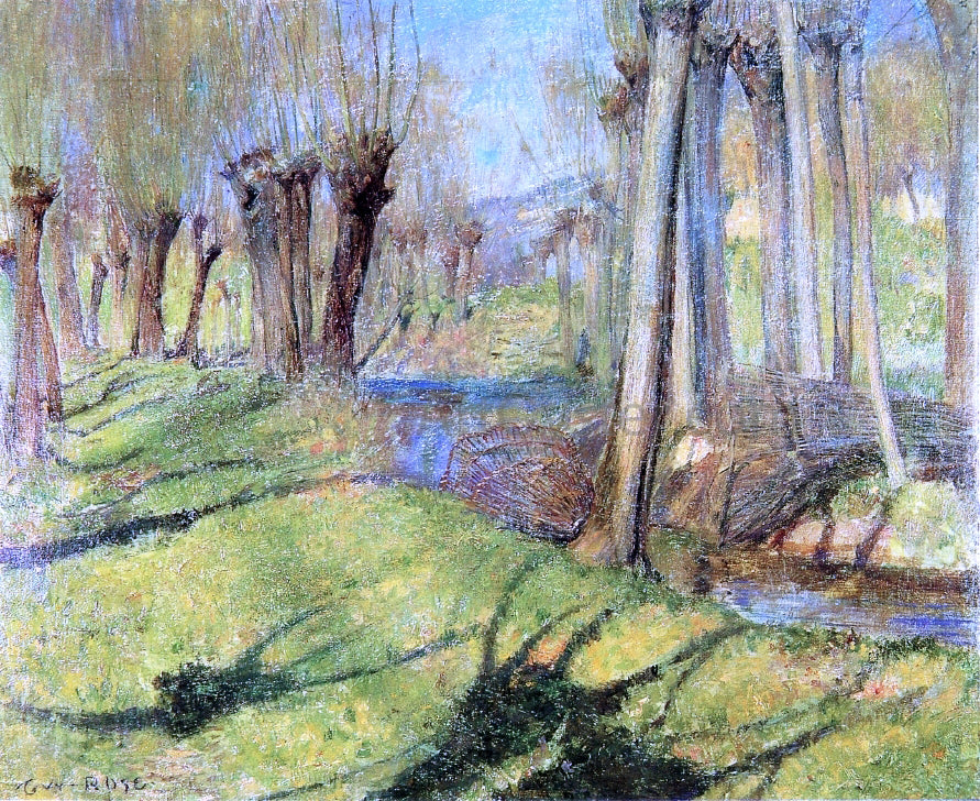 Guy Orlando Rose Giverny Willows - Hand Painted Oil Painting