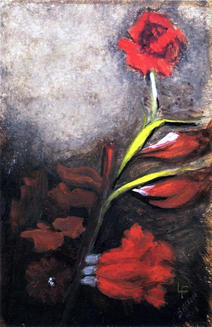  Louis C Moeller Gladiolus - Hand Painted Oil Painting
