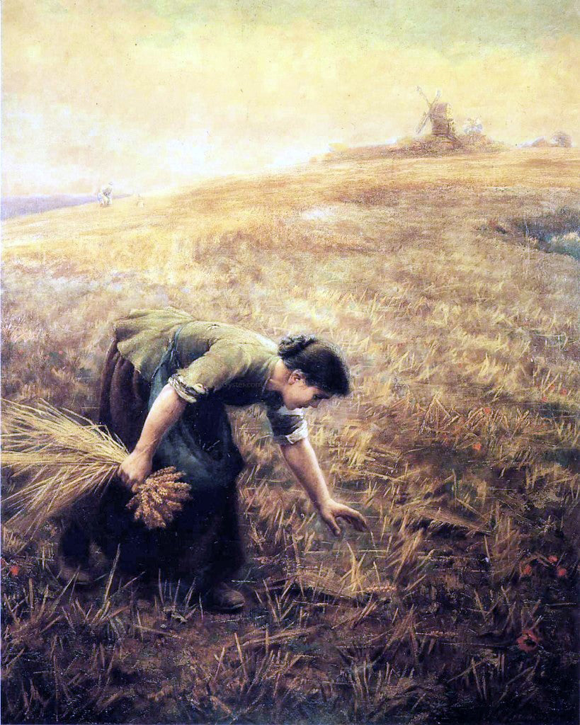 Arthur Hughes Gleaning - Hand Painted Oil Painting
