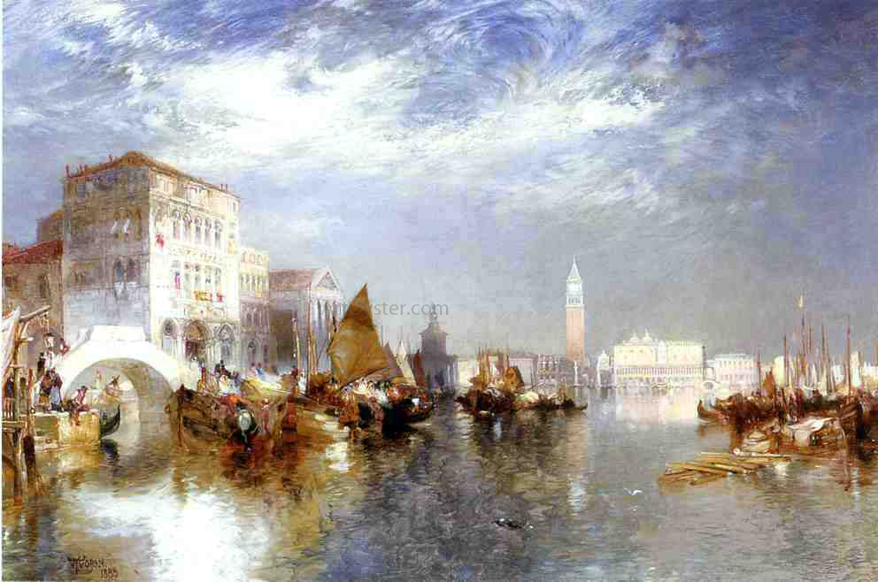 Thomas Moran Glorious Venice - Hand Painted Oil Painting