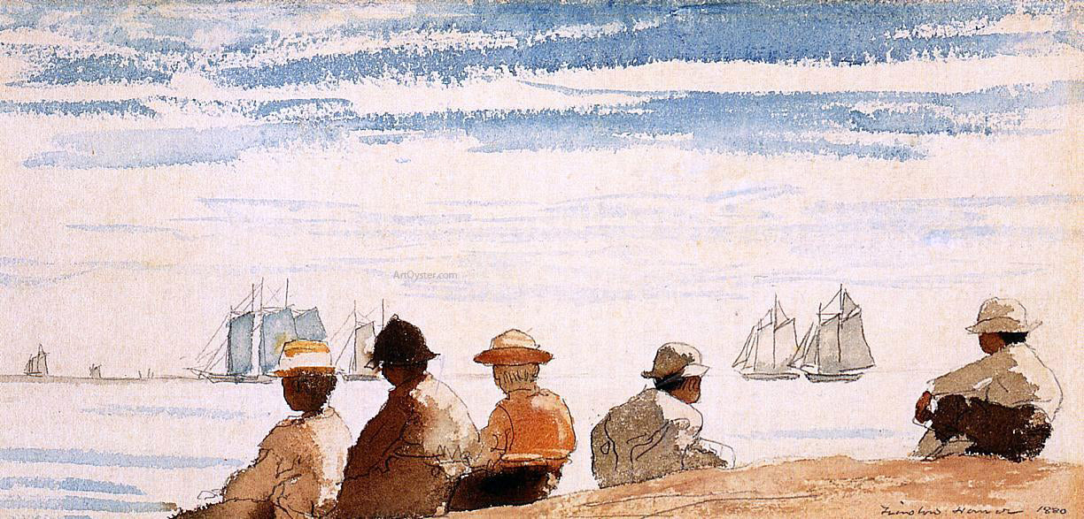Winslow Homer Gloucester Boys - Hand Painted Oil Painting