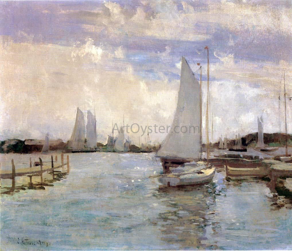 John Twachtman Gloucester Harbor - Hand Painted Oil Painting
