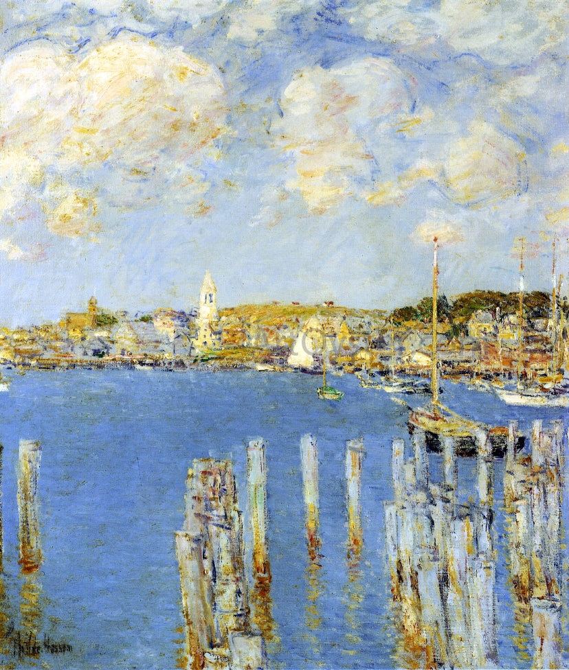 Frederick Childe Hassam Gloucester Inner Harbor - Hand Painted Oil Painting