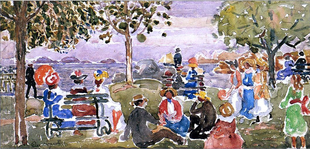 Maurice Prendergast Gloucester Park - Hand Painted Oil Painting
