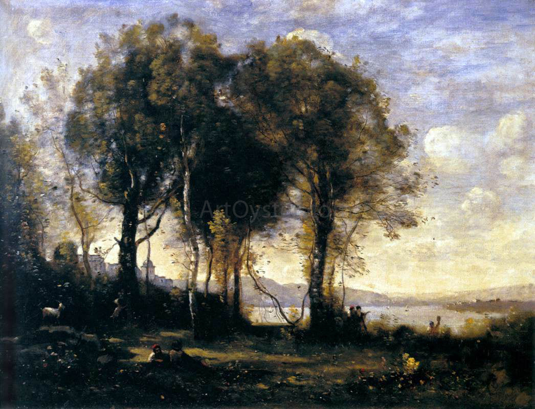 Jean-Baptiste-Camille Corot Goat-Herds - Hand Painted Oil Painting