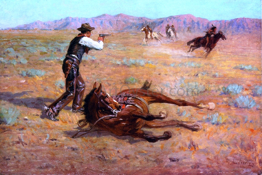 Richard Lorenz Going it Alone - Hand Painted Oil Painting