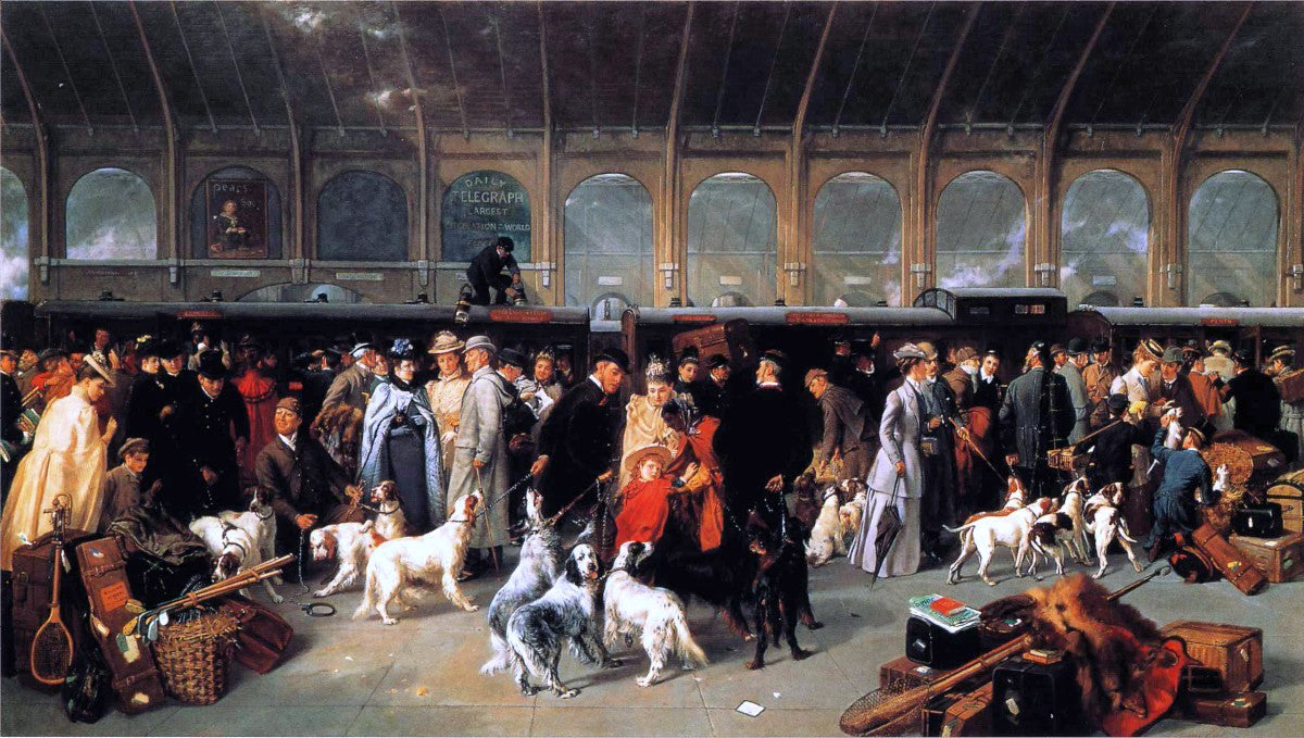George Earl Going North, King's Cross Station - Hand Painted Oil Painting