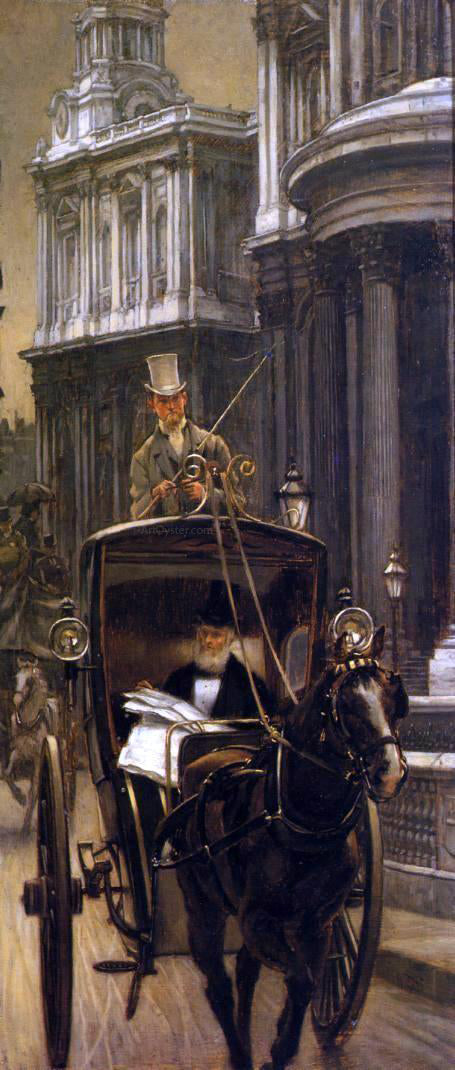 James Tissot Going to Business (also known as Going to the City) - Hand Painted Oil Painting
