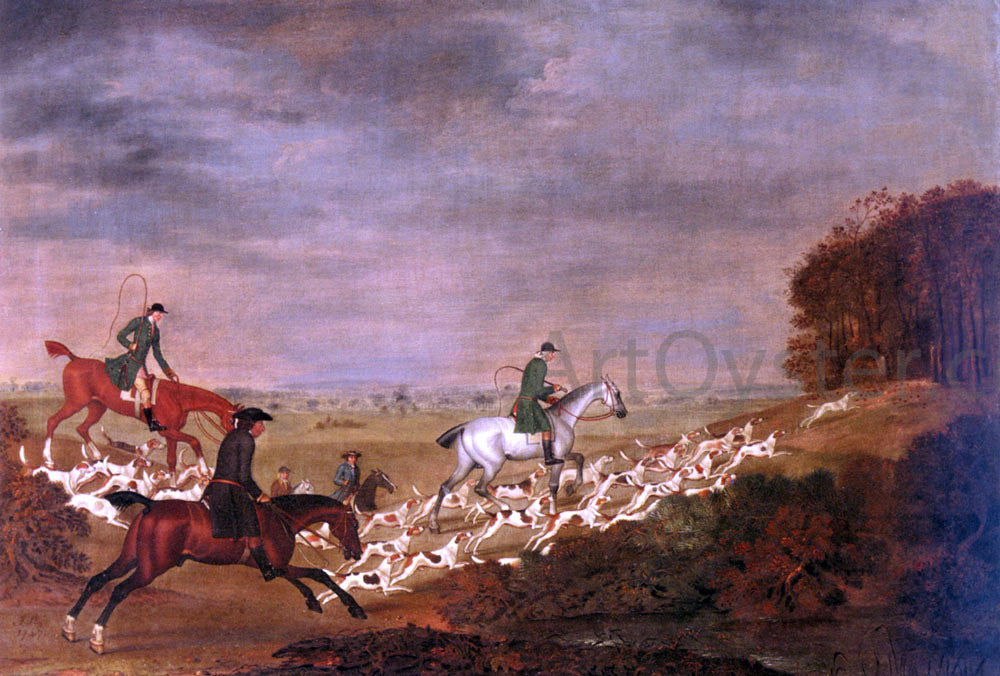James Seymour Going To Cover; Sir William Jolliffe With His Hounds Riding Toward A Covert - Hand Painted Oil Painting