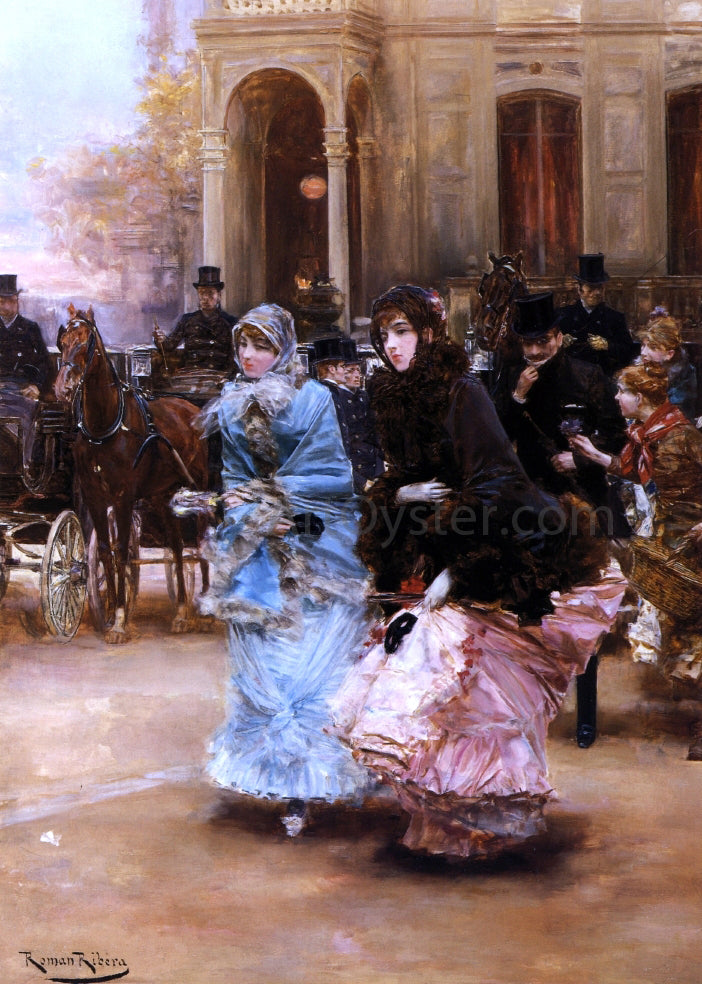 Roman Ribera Cirera Going to the Ball - Hand Painted Oil Painting