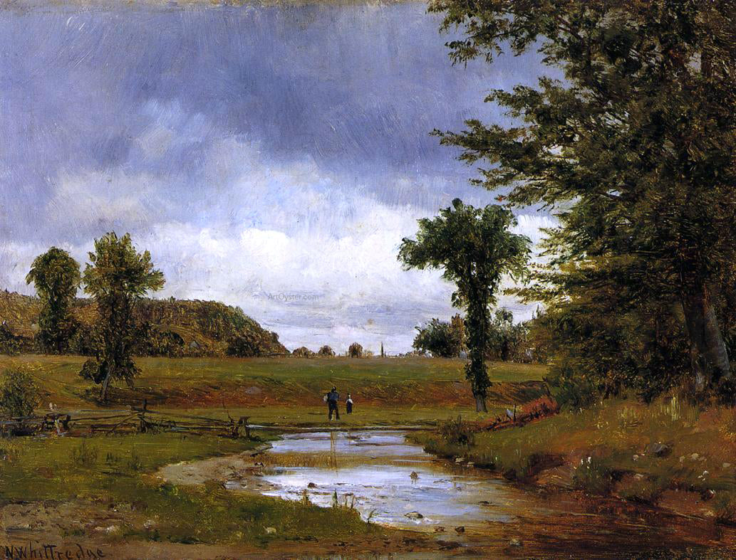 Thomas Worthington Whittredge Going to the Village - Hand Painted Oil Painting