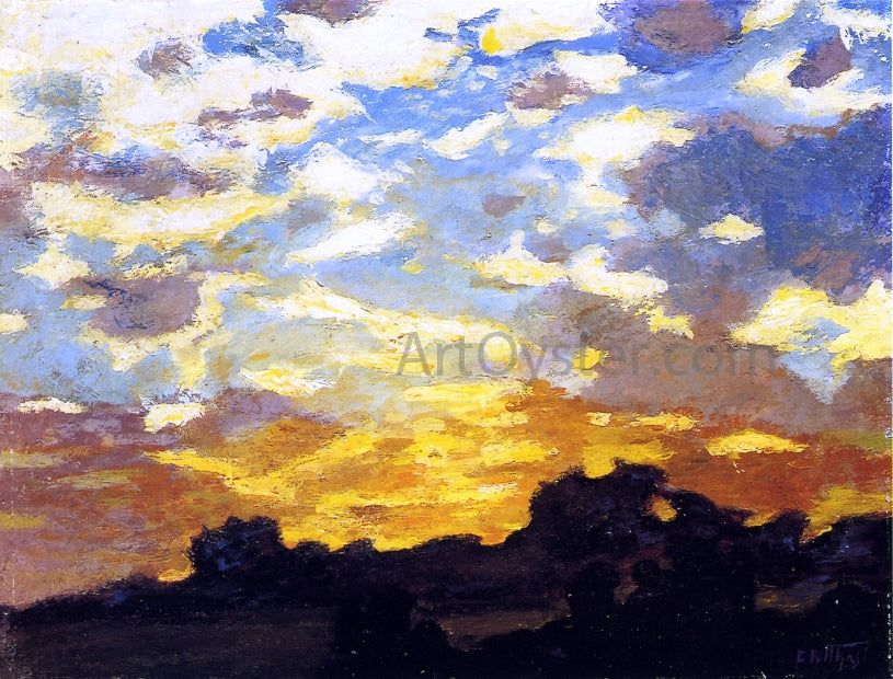 Edward Potthast Golden Sunset - Hand Painted Oil Painting