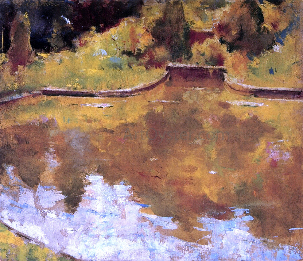Charles Webster Hawthorne Goldfish Pond - Hand Painted Oil Painting
