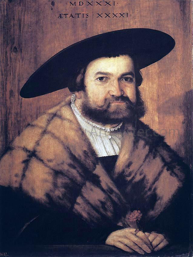 Christoph Amberger Goldsmith Jorg Zurer of Augsburg - Hand Painted Oil Painting