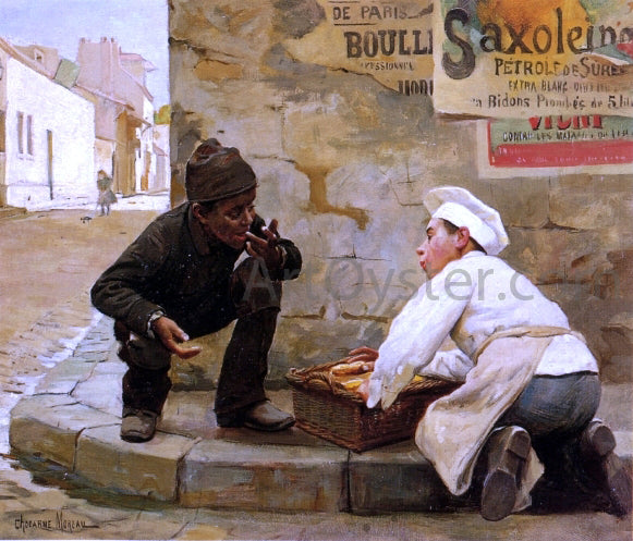 Paul-Charles Chocarne-Mureau Good Friends - Hand Painted Oil Painting