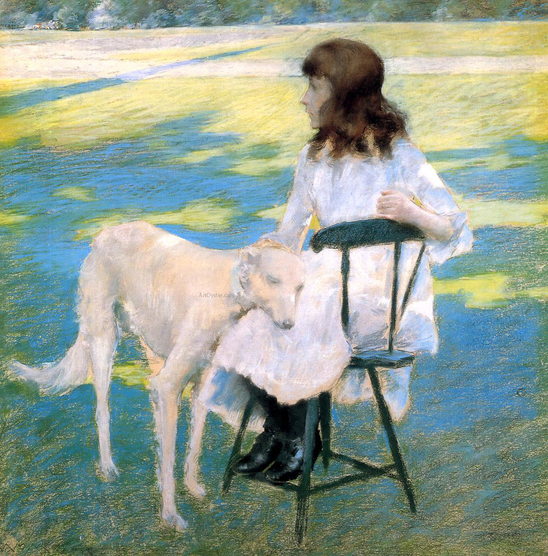 William Merritt Chase Good Friends - Hand Painted Oil Painting