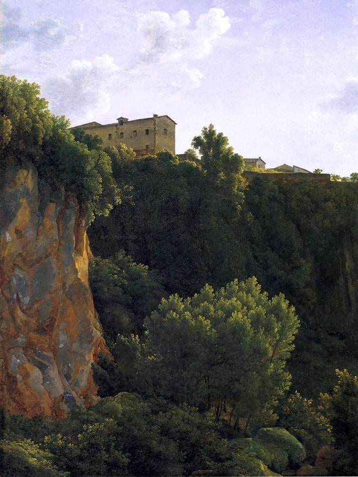  Jean-Joseph-Xavier Bidauld Gorge at Civita Castellana - Hand Painted Oil Painting