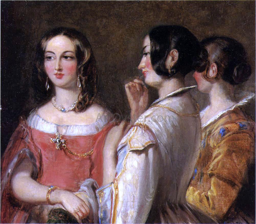 Thomas Sully Gossip - Hand Painted Oil Painting