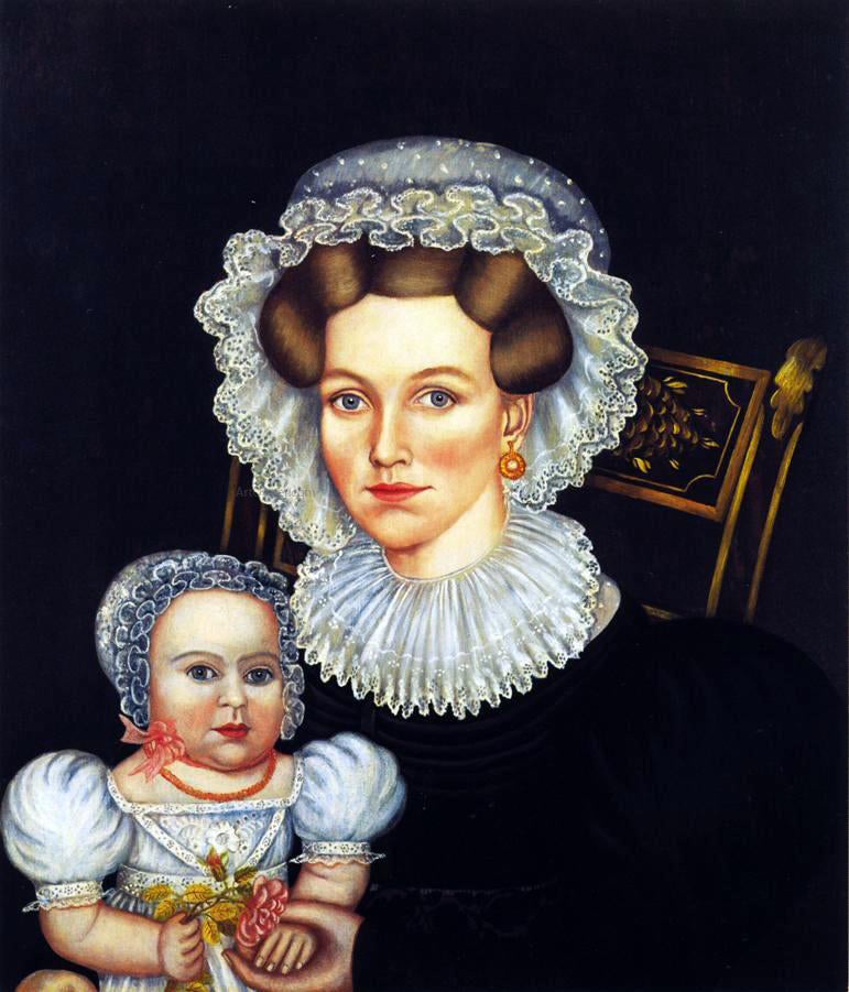  Noah North Gracie Beardsley Jefferson Jackman and Her Daughter - Hand Painted Oil Painting