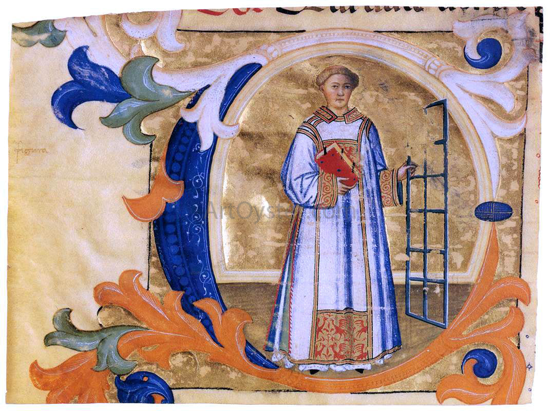 Don Simone Camaldolese Gradual (fragment) - Hand Painted Oil Painting