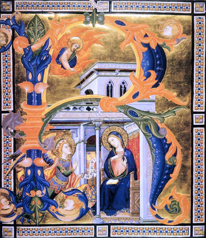 Don Silvestro Die Gherarducci Gradual from Santa Maria degli Angeli (Folio 60) - Hand Painted Oil Painting