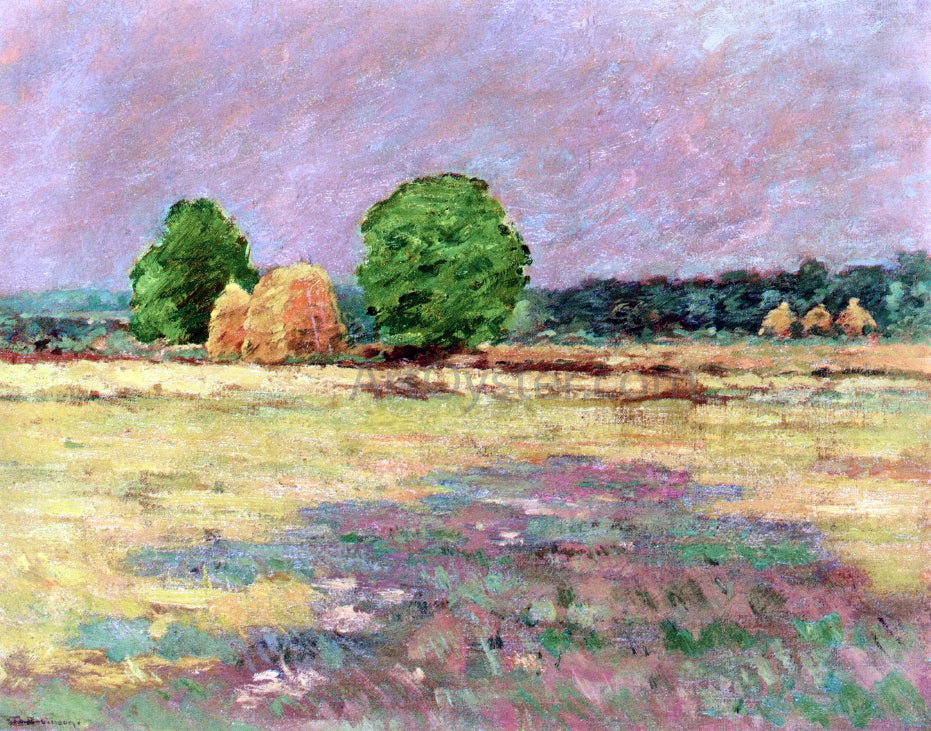 Theodore Robinson Grain Field, N. J. - Hand Painted Oil Painting