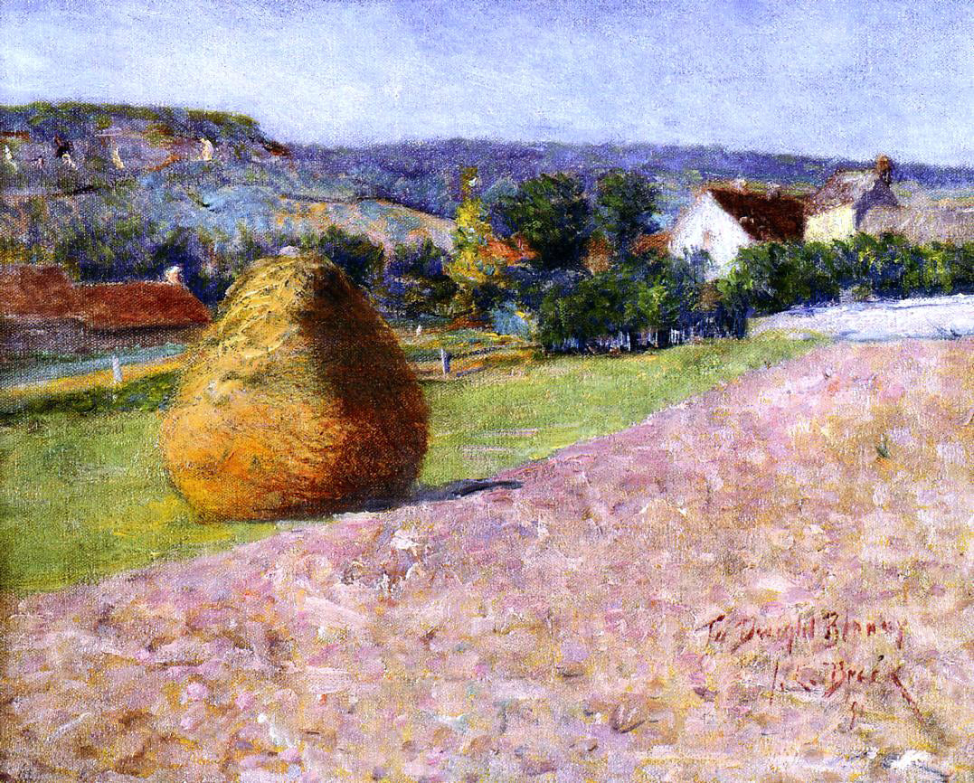 John Leslie Breck Grainstack, Giverny - Hand Painted Oil Painting