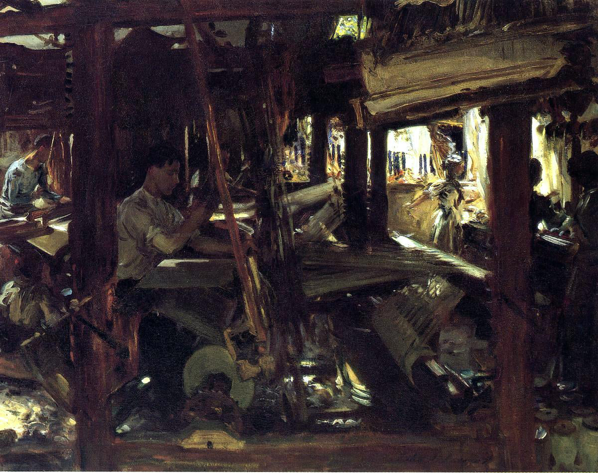 John Singer Sargent Granada: The Weavers - Hand Painted Oil Painting