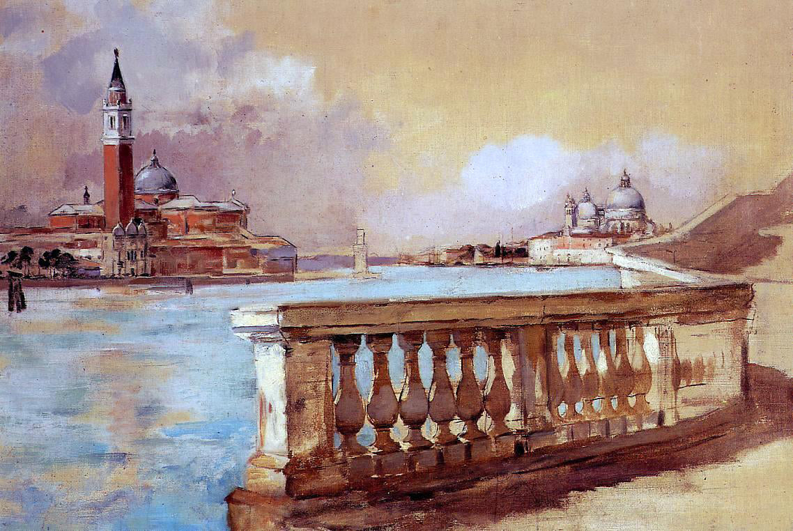 Frank Duveneck Grand Canal in Venice - Hand Painted Oil Painting