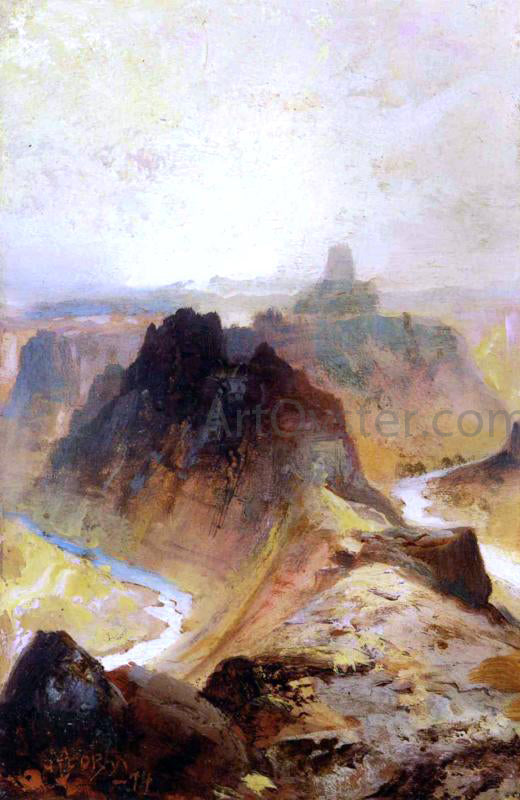 Thomas Moran Grand Canyon, Utah - Hand Painted Oil Painting